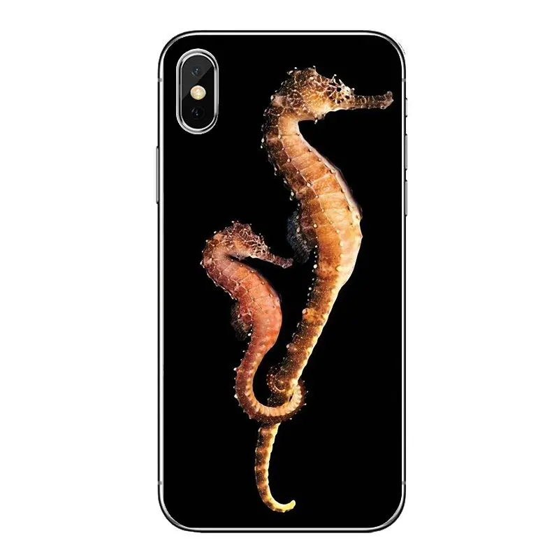 For Samsung Galaxy Note 8 9 S9 S10 A8 A9 Star Lite Plus A6S A9S Soft Transparent Cases Covers sea horse Rainbow Seahorse Pattern |
