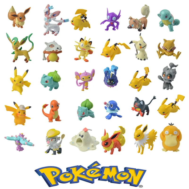 Tomy Покемон 3 9 см чармандер попплио Литтен Пикачу ролет Treecko Eevee Fennekin Greninja аниме