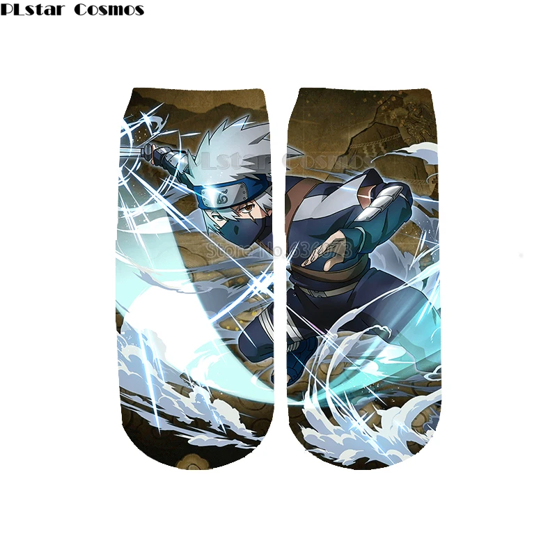 

PLstar Cosmos Naruto fashion 3D Printed Women/men/boy/girl Harajuku Colorful casual Short Ankle Socks Style-2 dropshipping