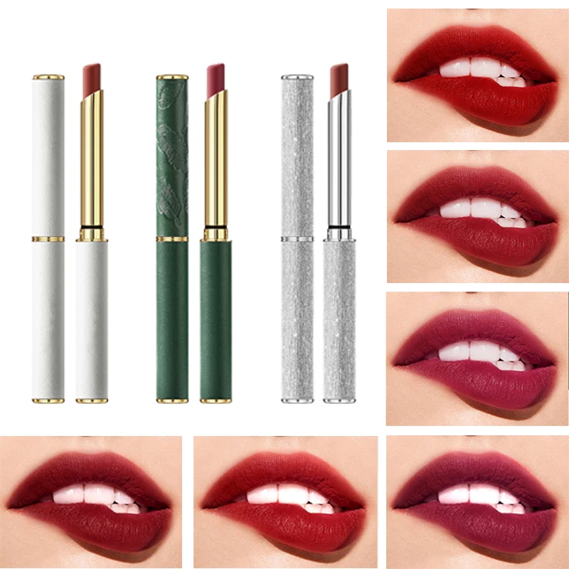 Бархатные матовые помады 6 цветов ручка водостойкий стойкий сексуальный красный