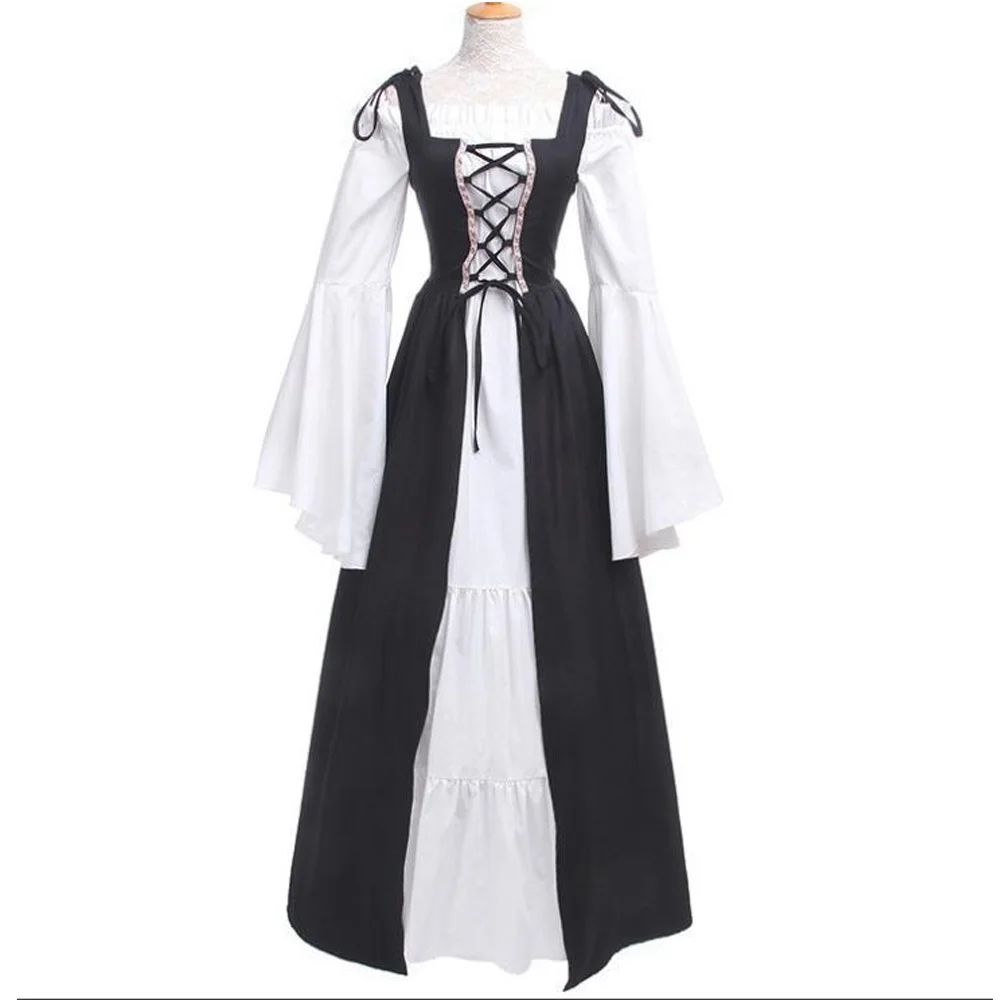 Женское длинное платье в стиле ретро со складками с открытыми плечами | Женская