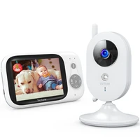 wireless lcd video baby monitor with 3 2 inch lcd screen 8 lullabies 24h portable night vision baby camera