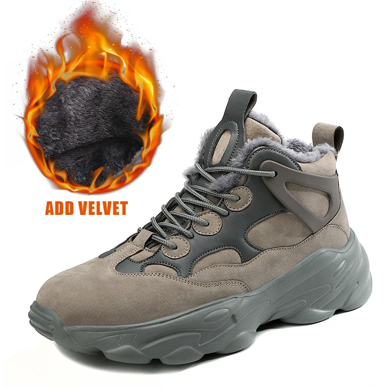 

Men Winter Shoes Warm Ankle Botas Hombre Outdoor Running Sneakers Plush Sport Shoes For Man Women Couple Shoes Big Size Trainers