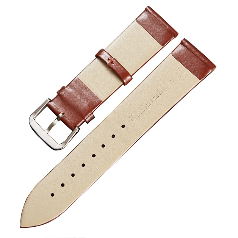 Кожаный ремешок для наручных часов мужчин и женщин 12 14 16 18 20 22 24 мм на ремне