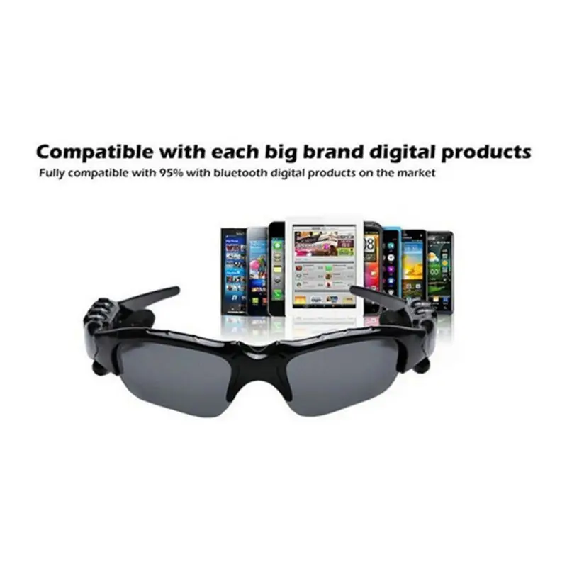 

Portable Smart Sunglasses Headset Outdoor Sports Hand Free Calling Music Bluetooth 4.0 Earphones Glasses With Micphone 6