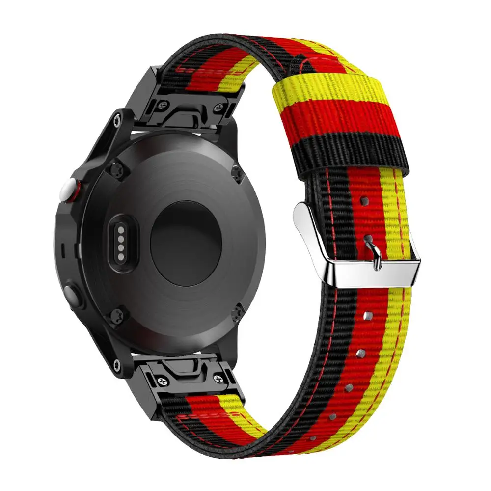 20 мм/22 мм/26 мм Новый нейлоновый ремешок для наручных часов Garmin Fenix 5 5X 5S 6S 6X 6 PRO