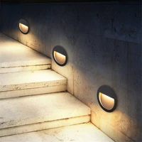 6w surface mounted led step stair lights ip65 waterproof outdoor aluminum led footlight corner staircase lamp