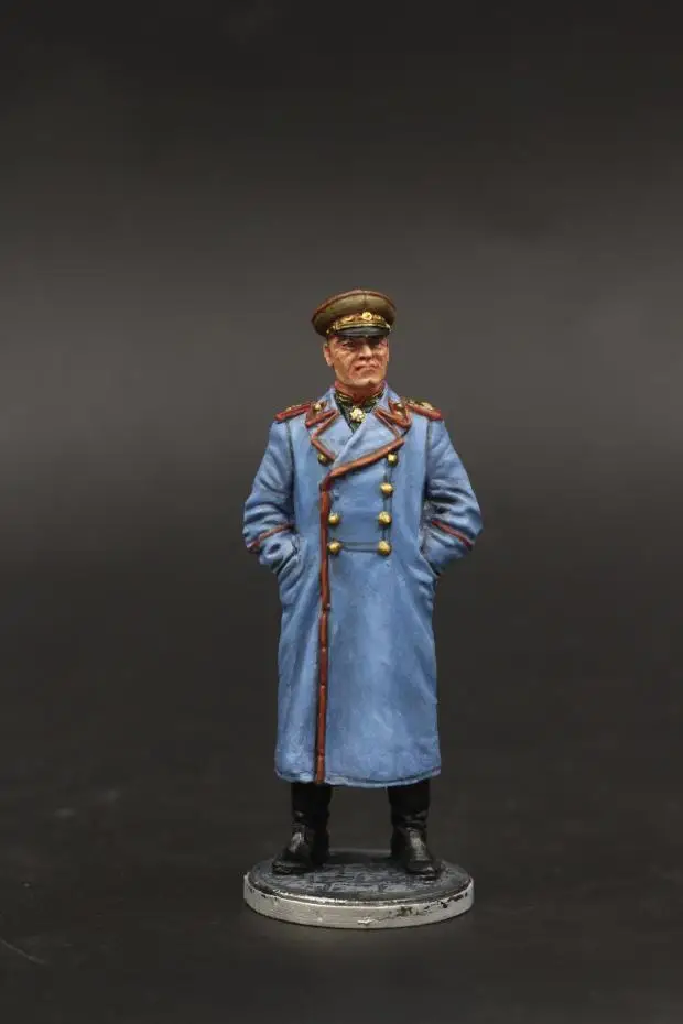 USSR Legends Great Commander Marshal Zhukov Tin Metal Figurine 1/32 Soviet Union Soldier Model Home Decoration Crafts Gifts