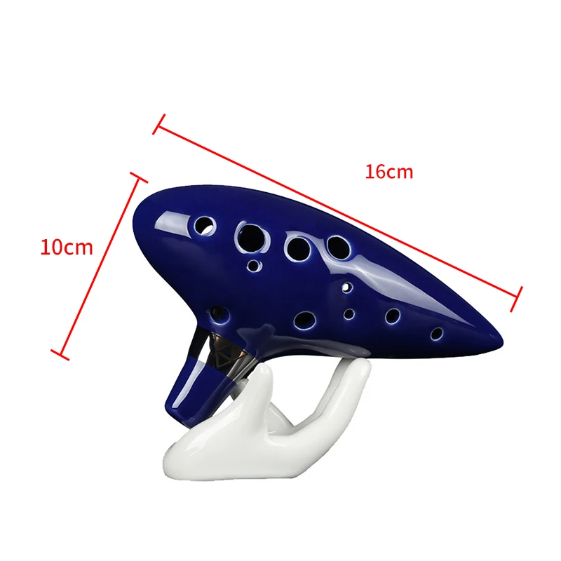 Ocarina Керамическая с 12 отверстиями флейта для начинающих музыкальный инструмент