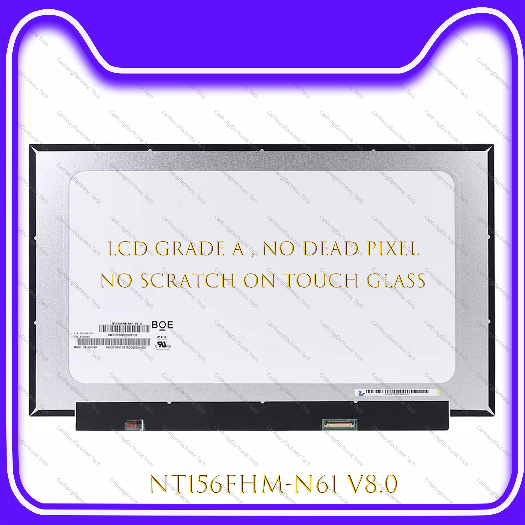 15, 6  1080P FHD   BOE NT156FHM-N61 V8.0,  -, , ,  NT156FHM N61