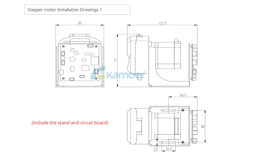 Kamoer KDS 12 V/24 V DC перистальтический водяной насос, используемый для химической дозирования жидкости передачи