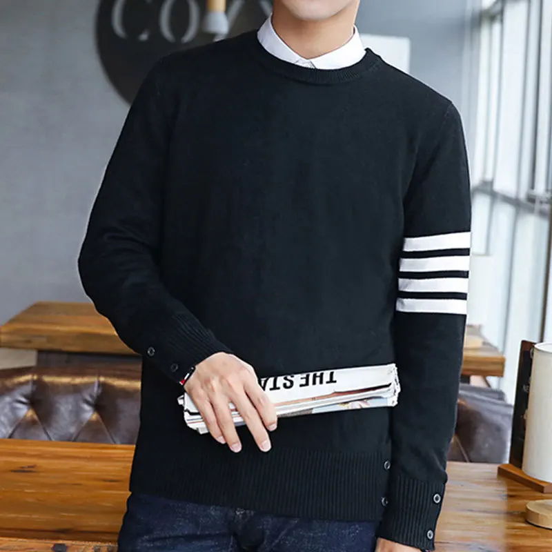 Liketkit новинка Осень-зима мужской свитер 2019 с круглым вырезом Одноцветный