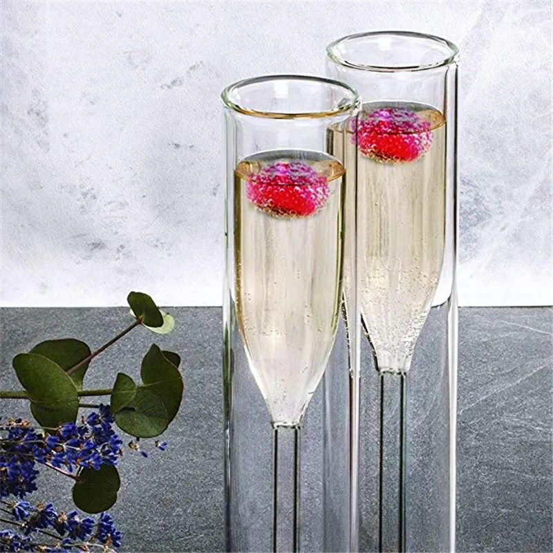 2 шт. бокал для шампанского с двойными стенками 115 мл|Коктейльный стакан| |