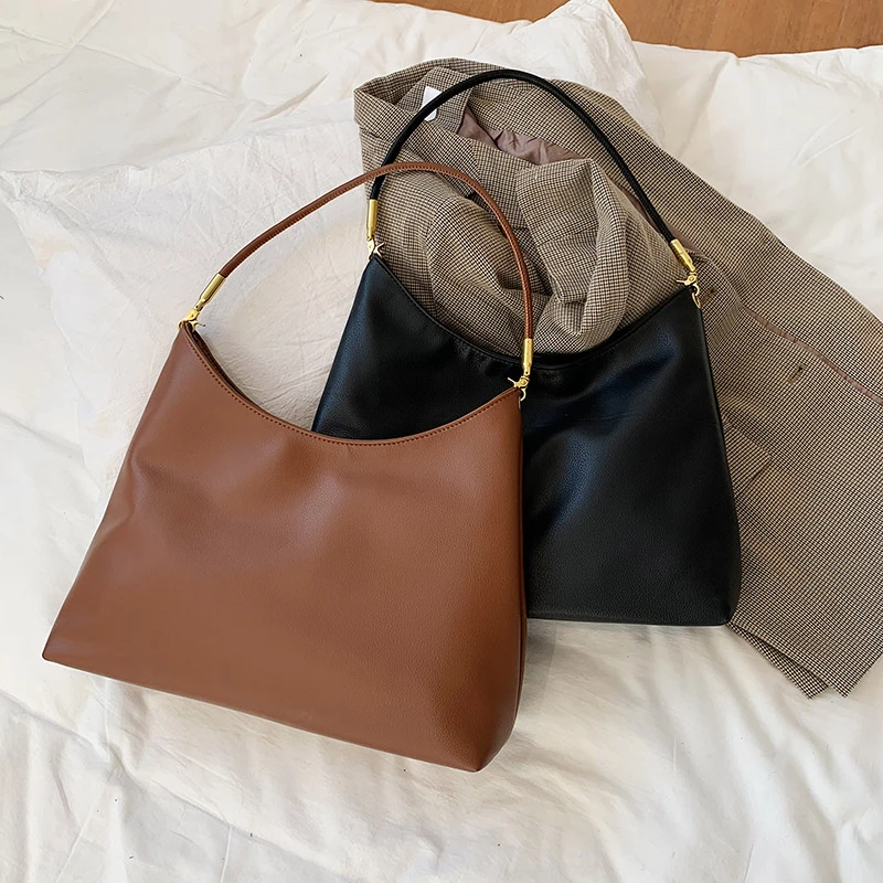 

Small PU Leather Shoulder Bags For Women 2021 Luxury Handbags Women Bags Designer Totes