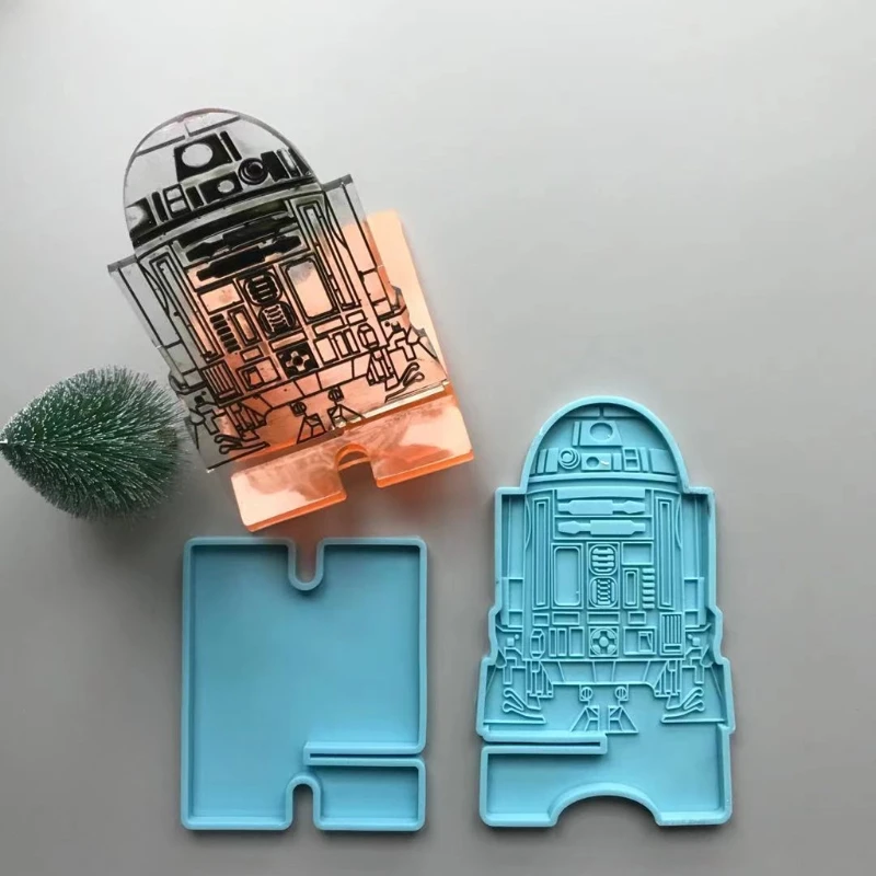 

Handmade Mobile Phone Stand Silicone Resin Mold Phone Holder Epoxy Resin Moulds Craft Cell Phone Bracket Silicone Mold