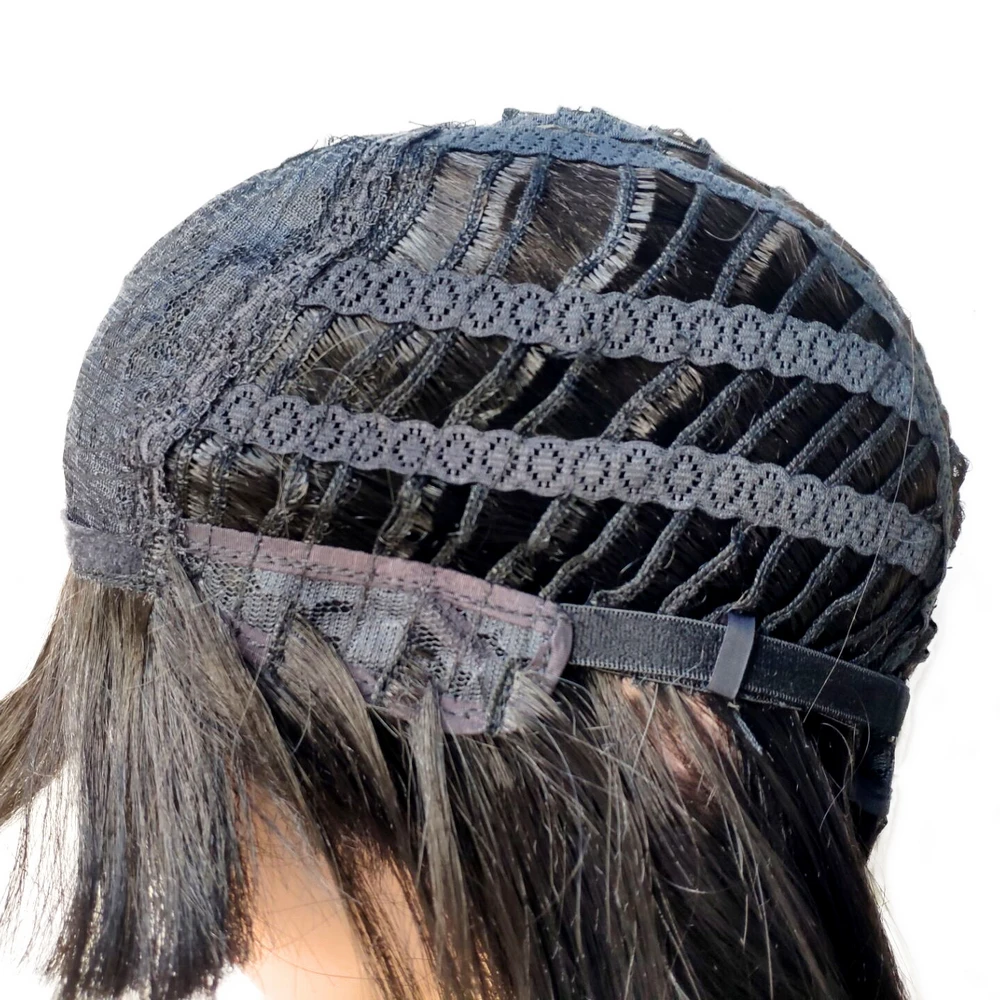 

Yiyaobess 65cm Heat Resistant Synthetic Wig Long Wave Hair Mix Pink Brown Linen Grey African American Womens Wigs With Bangs