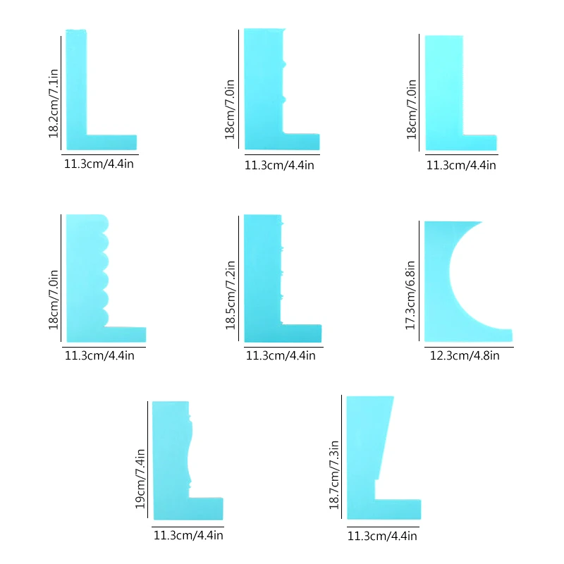 1 Набор простой инструмент для скраппера торта DIY украшения глазури шпатель