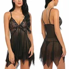 S-XXL прозрачное Сетчатое Эротическое платье для женщин, сексуальное нижнее белье для сна, женское сексуальное нижнее белье, кружевные пикантные костюмы, детские куклы, Mujer