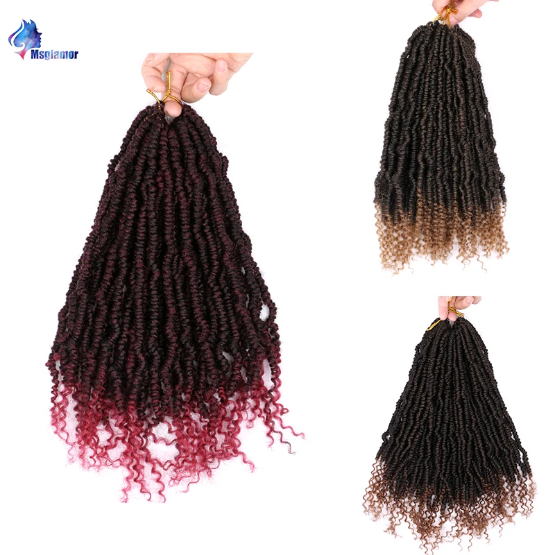 Страсть Весна Твист Омбре бомба твист вязание крючком Наращивание волос