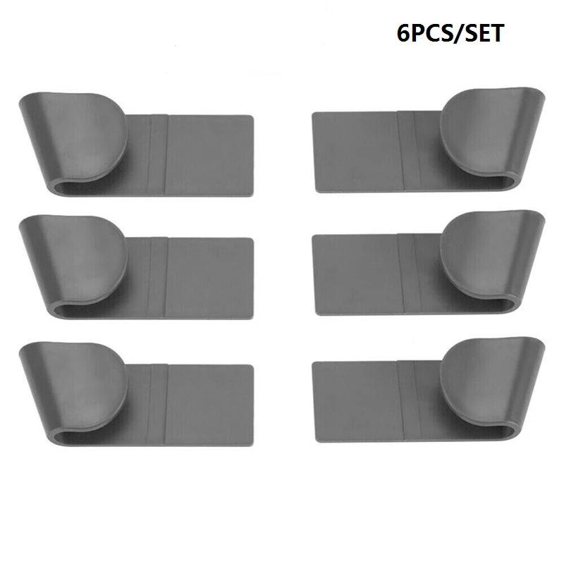 Настенный держатель для крышек кастрюль 6 шт./компл. пластиковый кухонный