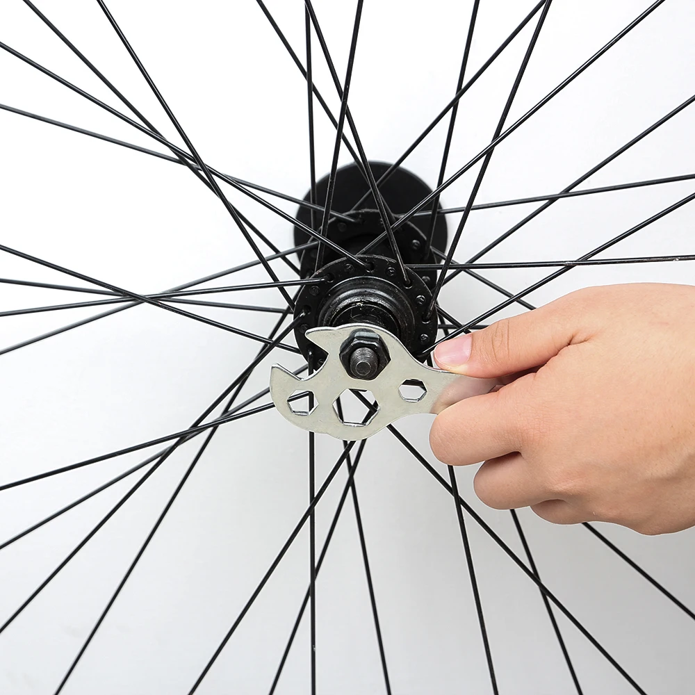 

Senzeal 2pcs Galvanized Steel Durable Bicycle Mountain Bike Wrench Portable Multi Purpose Porous Hexagon Wrench