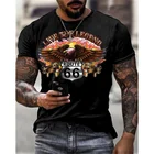 Футболка мужская оверсайз, уличная Модная рубашка в стиле хип-хоп, с 3D-принтом, с круглым вырезом и коротким рукавом, с графическим принтом, на шоссе