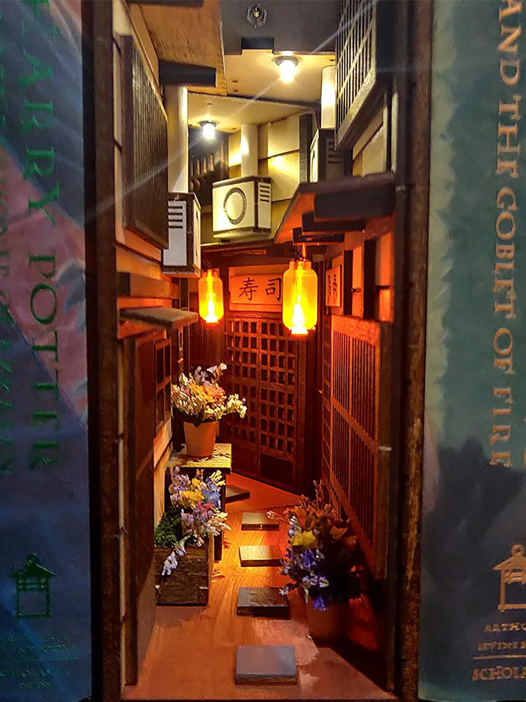 

Деревянная подставка для книжной полки, декоративный книжный стеллаж, настольное украшение, Книжная модель, набор для строительства со све...