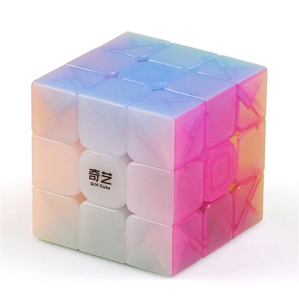 

Волшебный куб QiYi Warrior W 3x3x3, прозрачный креативный Развивающий кубик для детей, гладкий, 3x3 кубик рубик