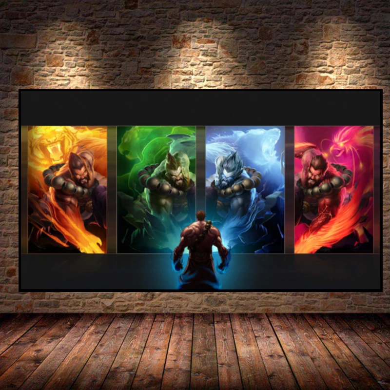 

Video Game Posters Characters Living Room and Game Room Murals Pictures Murals and Bedroom Home Decoration Art Paintings