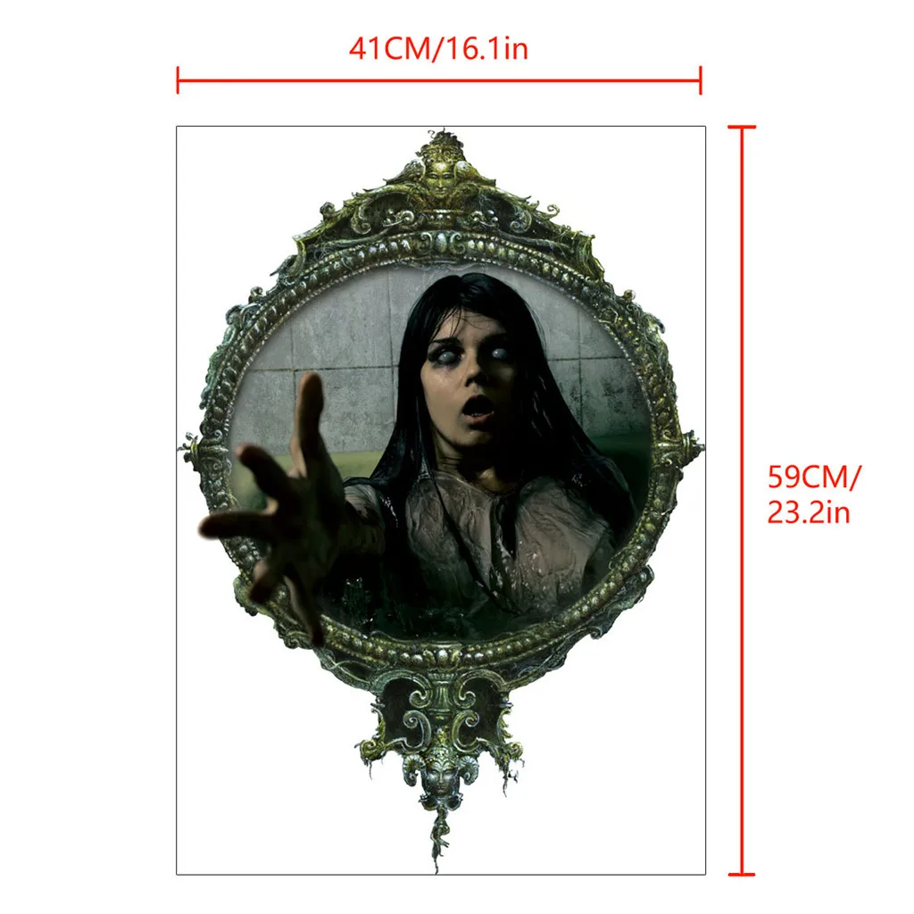 Ужасные кровопролитные женские настенные наклейки с рисунком для Хэллоуина