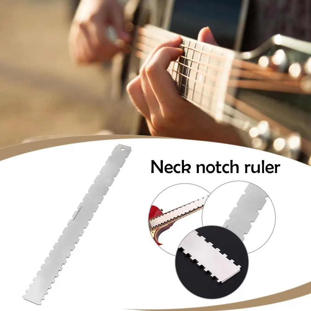 Гитарный гриф с зубчатым прямым краем инструмент для ремонта из нержавеющей