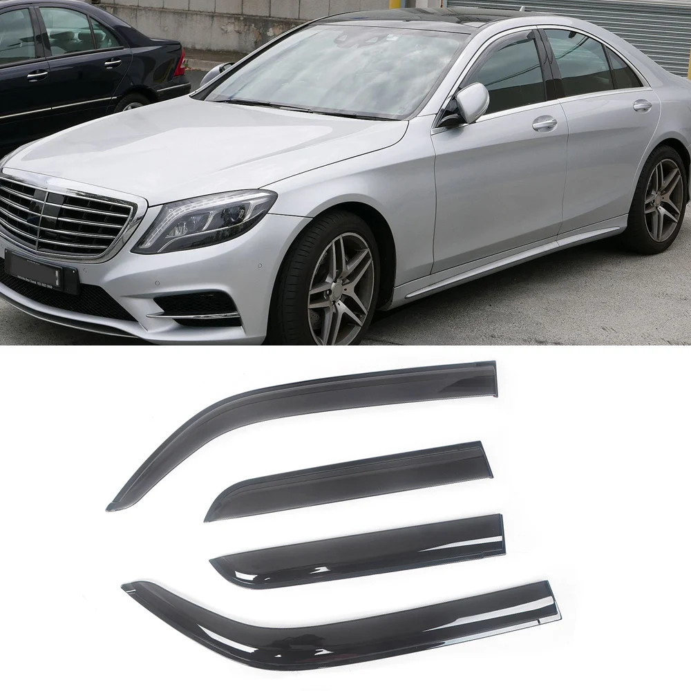 

Козырек для боковых окон Mercedes-Benz S-Class 1992-2018, черный тонированный