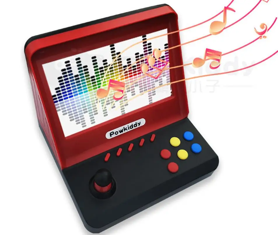 Powkiddy 7 дюймов Большой экран Ретро Мини Портативная Аркада для GBA ностальгическая