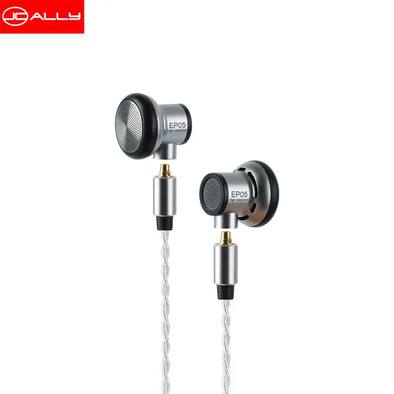 

JCALLY EP05 Flat Head Earbuds 16mm driver High Resolution PET Biofilm 5N High Purity OFC Earphone With MMCX Replaceable cable