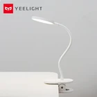 Оригинальный Xiaomi Yeelight светодиодная usb-зарядка настольная лампа Clip-On Stand ночник перезаряжаемый переносной 5 Вт затемнения 3 режима настольная лампа