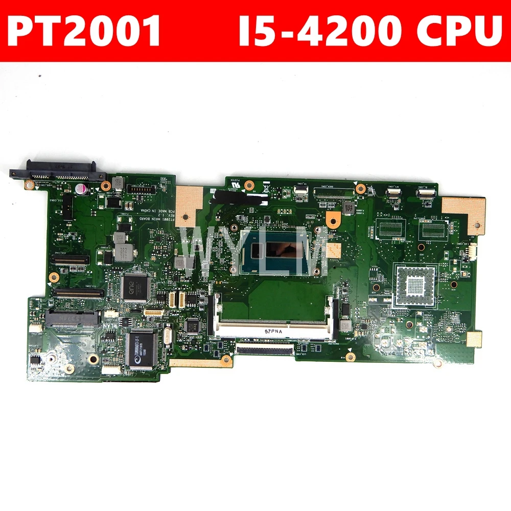 

PT2001 Motherboard REV1.2 i5-4200 CPU For ASUS PT2001 Laptop mainboard PT2001 mainboard Tested 100% OK