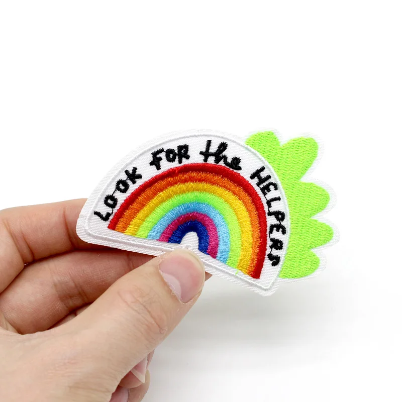 Флаг панка Pride нашивки для геев вышитые одежды утюга на одежде радужная нашивка