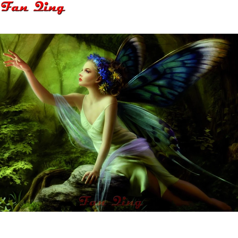 Вышивка алмазная вышивка яркий кристалл картина сделай сам круглая Алмазная