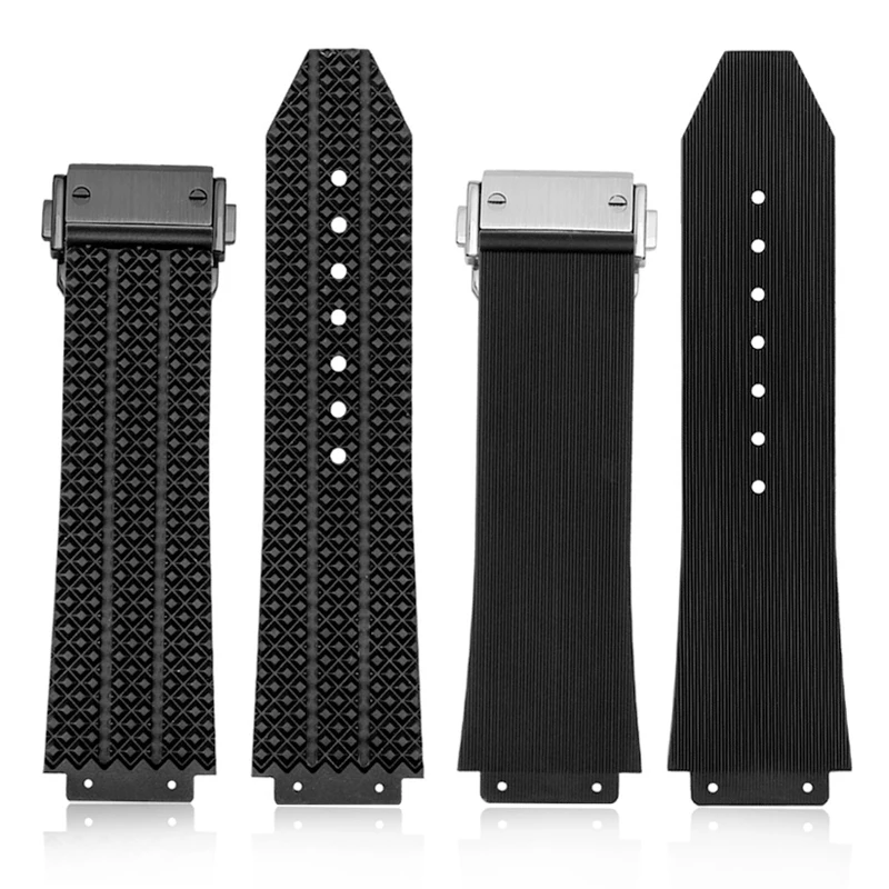 

Watch Bracelet For HUBLOT BIG BANG CLASSIC FUSION Folding Buckle Silicone Rubber Watch Strap Watch Accessories Watch Band Chain