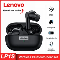 original lenovo lp1s upgrade wireless earphones bluetooth5 0 sports headphone touch control stereo hifi music headset with mic