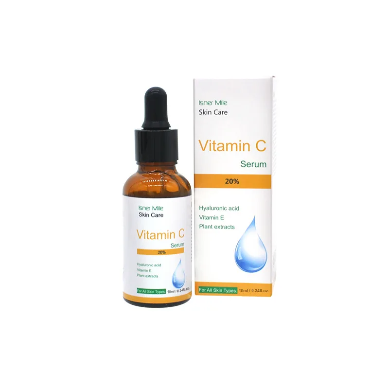 

10ml Pure Vitamin C Hyaluronic Acid Serum 20% For Face Anti Aging Essential Oil Moisturizing Cream