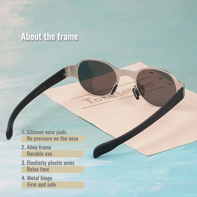 Солнечные очки Toketorism в уличном стиле мужские поляризационные солнцезащитные