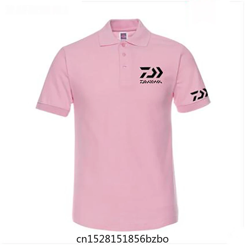 

New 64 styles cotton 100% Daiwa Fishing T shirt Breathable Quick Dry Fish Tops Summer Sport Anti-UV Short Sleeve Polo T-shirt