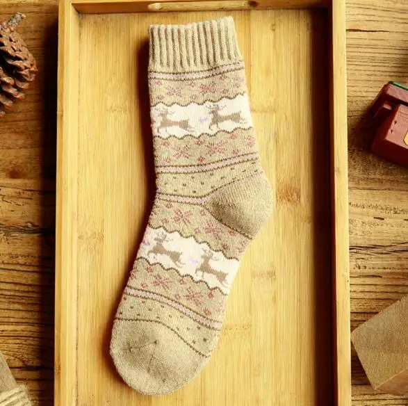 khaki Jeseca 5 пар женские осенние зимние хлопковые мягкие дышащие носки в студенческом стиле Harajuku Sox Женские полосатые винтажные Ретро теплые носки - Цвет: khaki