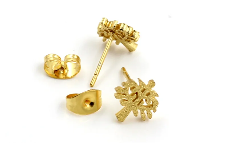 LUXUKISSKIDS 10 пар/лот 316L серьги-гвоздики из нержавеющей стали набор в форме дерева