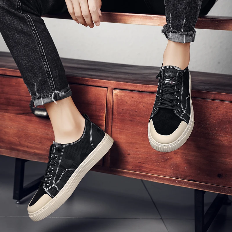 

Парусиновые мужские черные повседневные спортивные кроссовки для отдыха; Повседневные мужские удобные кроссовки; Мужские дышащие кроссов...