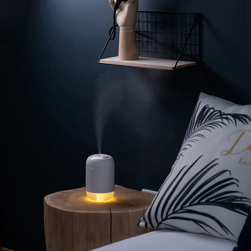 

Air Ultrasonic Humidifier USB Rechargeable LED Night Light Aromatherapy Essential Oil for Indoor Cars