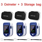 Оптовая продажа! Цифровой Пальчиковый пульсоксиметр, 3 шт., 4-цветный OLED дисплей, измеритель пульса и уровня кислорода в крови, Оксиметрия SPO2 PR