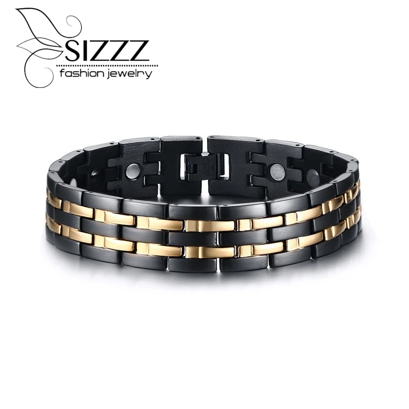 Высококачественный мужской браслет из нержавеющей стали Магнитный Уход