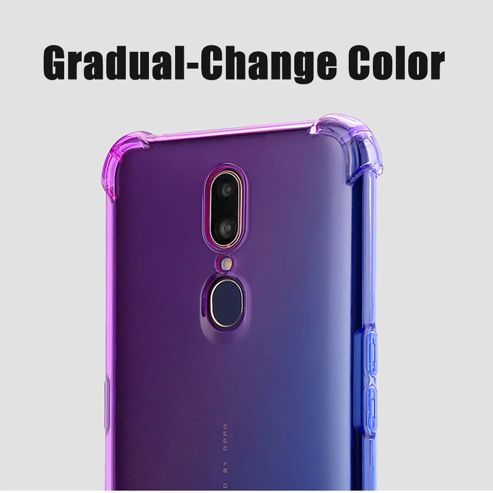 Постепенное изменение цвета для oppo A83 A71 чехол F1S A59 защитная задняя крышка